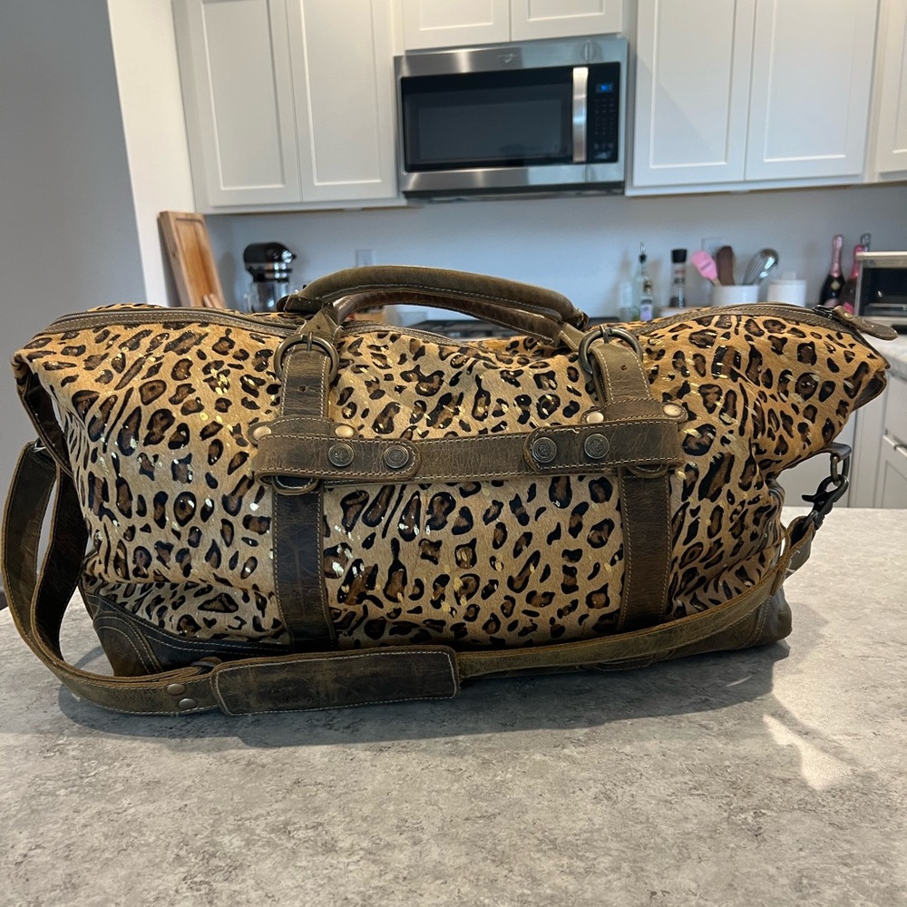 - Myra Gold Leopard Duffel